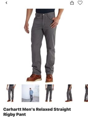 Carhartt Men's Relaxed Straight Pant - Gray